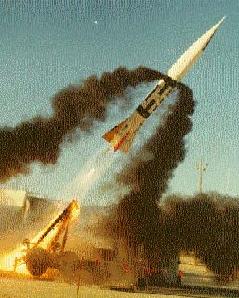 Lance missile flight test